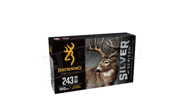 Browning Ammo 243 WIN Silver Series, 100 Grain Box of 20 #B192602431 — Al Flaherty's