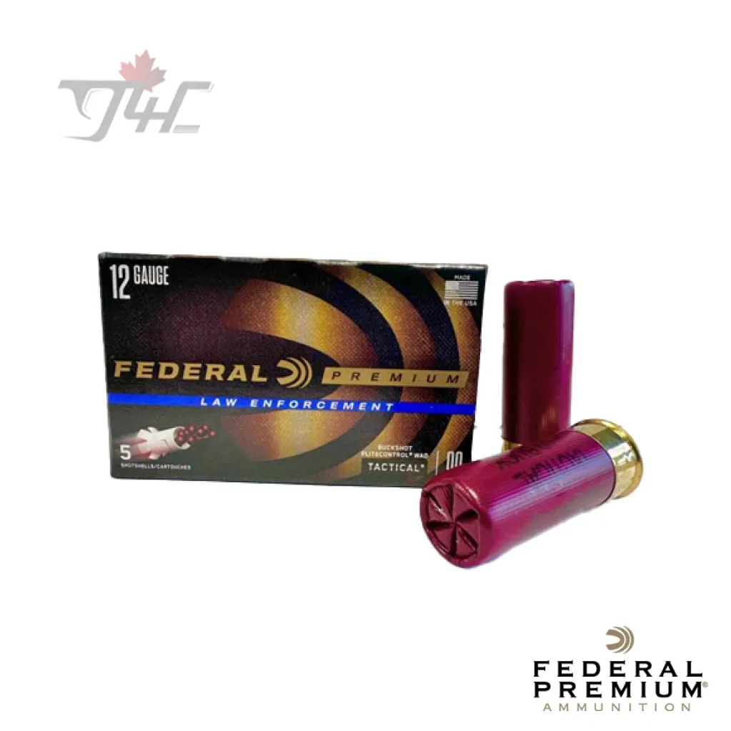 Federal Premium 12 Gauge 2-3/4 inch 00Buck 9 Pellets 5rds — g4cgunstore