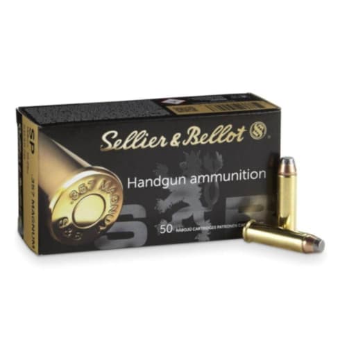 Sellier & Bellot Ammo, 357 Mag 158 Grain FMJ, 50 Rounds — RDSC