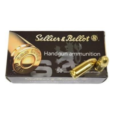 S&B Ammo 9mm 124gr FMJ 310490 - Box of 50 — Bulls Eye North