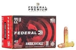 Federal American Eagle Rimfire 22 LR 38 grain Ammunition — Londero Sports